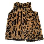 Romeo + Juliet Couture Y2K Faux Leopard Print Mob Wife Fur Vest Size Medium Photo 5