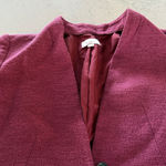 Loft 🦃  Burgundy Jacket with Button Front size 4P Photo 1