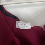 DESSY COLLECTION Notched Off the Shoulder Crepe Gown in Burgundy Size US 6R Red Photo 5