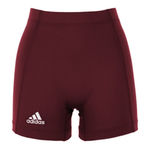 Adidas  Womens XL Techfit 4" Volleyball Athletic Shorts Burgundy Photo 0