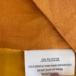 Angel Biba  mustard yellow crop top blue embroidered flower size Large woman’s Photo 3