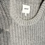 Aerie  Cozy Gray Oversized Crew Neck Sweater Size S Photo 4