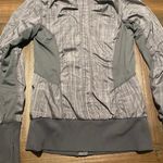 Lululemon Athletica Gray Plaid Zip-Up Jacket Photo 0