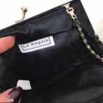 La Regale Vintage Black Beaded Satin Purse Photo 7