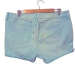 Torrid Distressed Aqua Blue Denim Raw Hem Jean Shorts Size 16 #10808883 Photo 2