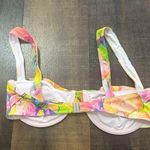 Apres June Celine Ruched Underwire Watercolor Bikini Top Size Large Pink Photo 5