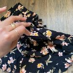 American Eagle  Outfitters Black Floral High Waist Shorts Photo 9