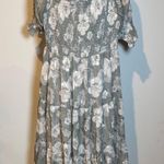 Baltic Born  Floral Midi Dress in Gray green and White Photo 0