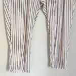Torrid Relaxed Taper Stretch Challis High Rise Pants Pink Blue Stripe Size 12 Lg Photo 9
