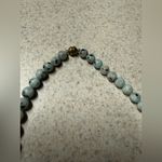 Elegant Kiwi Jasper Stone Beaded Necklace | Choker Black Photo 3