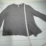 ZARA Woman Black White Scoop Neck Gingham Peplum Blouse Size Medium Photo 2