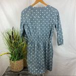 Brooks Brothers  Cotton Blue & White Polka Dot Half Sleeve Mini Shirt Dress 4 Photo 1