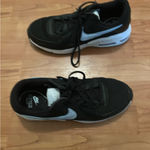 Nike Air Max Women's Shoes Size 9 Athletic Sneakers Black & Blue Swooshes Photo 4