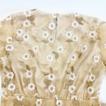 Baltic Born Arabella Embroidered Tulle Maxi Dress: Gold White Floral Event Photo 9