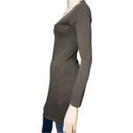Majestic  Paris Women’s Size 1 S Dark Gray Cotton Cashmere Scoop Neck Tunic Dress Photo 2