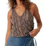 Free People  Summer Bloom‎ Your Twisted Tank Top Women's Size Small Boho Floral Photo 0