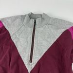 Urban Outfitters Gray and Maroon Quarter-Zip Jacket Photo 2