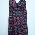New Krimson Klover Red Geometric Print Marino Halter Dress Size XS Photo 0