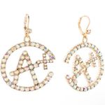 Betsey Johnson 🤍✨ A Plus White Rhinestone Crystal Drop Earrings Photo 4