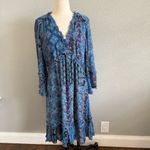 Kobi‎ Halperin Emilee Patchwork Print Dress in Midnight Blue Size M Photo 1