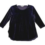 Sympli Shirt Women 12 Purple Velvet Blouse Whimsy Gothic Witchy Dark Fairy Gypsy Photo 0