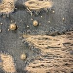 ZARA Trafaluc Collection Distressed Denim Jean Skirt Size M Photo 4