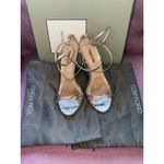 Tom Ford Paradis Stamped Python Strappy Sandals in Champagne 40 with Box Heels Photo 4