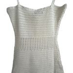 MIOU MUSE | Chic White Crochet Dress Beach Coverup Vacation Size Small Women Photo 5