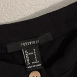 Forever 21  Women Black tie front button up‎ sleeveless cami crop top Small Photo 5