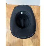 Rhinestone Fringe Hat Cowboy Fitted Womens One Size Black Cowgirl Bling Photo 5