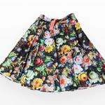 Chi Chi London  Black Floral Skirt size 12” Photo 6