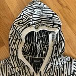 Roberto Cavalli  /JUST CAVALLI Monogram Black White 3/4 Sleeve Crop Hoodie W's M Photo 3