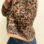 Cloth & Stone  Fuzzy Leopard Sweater Photo 1