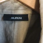 Alfani Metallic Short Trench Coat Jacket Blazer Double Button Down Size M Gold Size M Photo 4