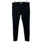 Current/Elliott The Soho Zip Stiletto Black Coated Skinny Jeans 29 $248 Photo 23