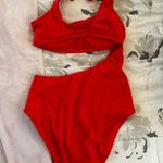 Kona Sol Red One Piece Swimsuit Photo 1