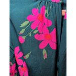 Boden Women US 6 Mara Bramble Belted Floral Hunter Green Pink Long Sleeve Dress Photo 12