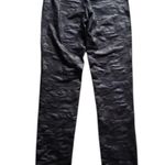Stella Luce FAUX LEATHER CAMO BLACK LEGGING PANTS L Photo 1