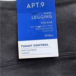 Apt. 9  NWT Black Gold Fleck‎ Mid Rise Tummy Control Leggings Size Small Photo 3