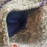 DUFFEL Made in America Long Sleeve Hooded Button‎ Up Grape Print Sweater Small Purple Photo 5