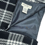 Eddie Bauer Plaid Wool Blend Tweed Pencil Skirt Black White 8 Tall Photo 7