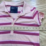 American Eagle Y2K Henley Polo Baby Tee Women's Large Pink/Coral Bella Elena Photo 9