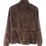 Kristen Blake | S |Women's Fleece Full Zip Jacket Sweatshirt Coat Brown Luxury Photo 3