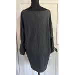 Max Studio Weekend Dark Gray Boat Neck Tunic Top Mini Dress w/Pockets Size M Photo 2