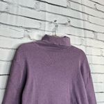 Eddie Bauer Women’s M Lavender Purple 100% Wool Turtleneck Sweater Classic Fall Photo 2