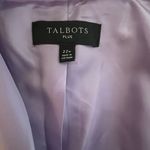 Talbots Blazer Jacket Tailored Stretch No Close Spring Lilac Purple Size 22W Photo 7