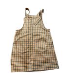 SO  Women's Plaid Overall Dress XS Cotton & Polyester Blend Adjustable Straps & P Photo 5