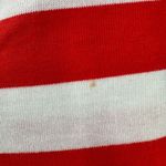 Sail Away Red & White Striped Embroidered Sequin Knit Top Women's Size Medium Photo 4