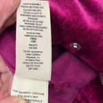 Free People Velvet Trucker Jacket Women’s Size XS/S Fuchsia Pink Oversized FLAWE Photo 7