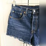 Levi's 501 Dark Wash Cut-Off High Rise Jean Shorts size 30 Photo 0